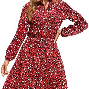 Kirundo Leopard midi dress